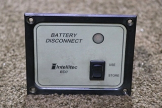 USED RV 01-00066-004 INTELLITEC BATTERY DISCONNECT BD0 SWITCH PANEL FOR SALE