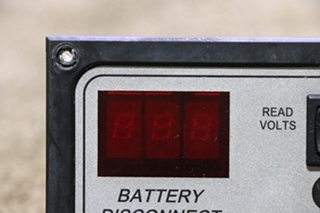 USED MOTORHOME INTELLITEC 01-00066-005 BATTERY DISCONNECT BD1 PANEL FOR SALE
