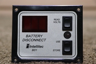 USED RV/MOTORHOME INTELLITEC BATTERY DISCONNECT BD1 PANEL 01-00066-005 FOR SALE