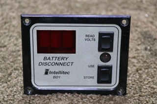 USED RV/MOTORHOME INTELLITEC BATTERY DISCONNECT BD1 PANEL 01-00066-005 FOR SALE