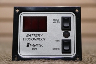 USED RV/MOTORHOME INTELLITEC BATTERY DISCONNECT BD1 PANEL 01-00066-005 FOR SALE