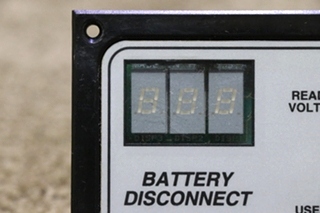 USED 01-00066-005 INTELLITEC BATTERY DISCONNECT SWITCH PANEL RV PARTS FOR SALE