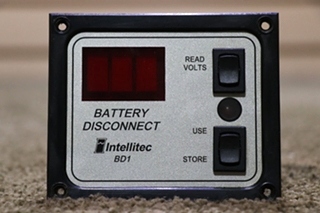 USED INTELLITEC 01-00066-005 BATTERY DISCONNECT BD1 SWITCH PANEL MOTORHOME PARTS FOR SALE