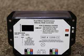 USED 13398-C2 DUAL MOTOR SYNCHRONOUS VELOCITY SLIDE CONTROLLER RV PARTS FOR SALE
