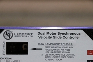 USED LIPPERT 13398-D0 DUAL MOTOR SYNCHRONOUS VELOCITY SLIDE CONTROLLER MOTORHOME PARTS FOR SALE