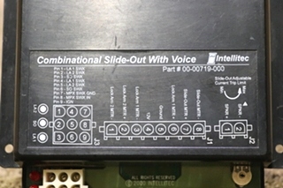 USED INTELLITEC COMBINATIONAL SLIDE OUT WITH VOICE 00-00719-000 RV/MOTORHOME PARTS FOR SALE
