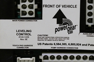 USED RV 140-1229 POWER GEAR LEVELING CONTROL MODULE FOR SALE