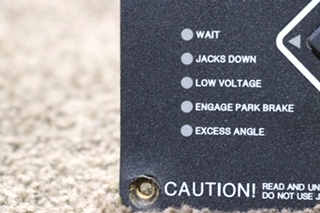 USED 12478A LCI ELECTRONIC LEVELING TOUCH PAD RV PARTS FOR SALE