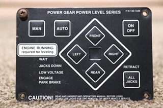 USED POWER GEAR 140-1226 LEVELING CONTROLS TOUCH PAD MOTORHOME PARTS FOR SALE