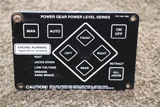 USED POWER GEAR 140-1226 LEVELING CONTROLS TOUCH PAD MOTORHOME PARTS FOR SALE
