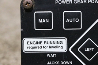 USED POWER GEAR 140-1226 LEVELING CONTROLS TOUCH PAD MOTORHOME PARTS FOR SALE