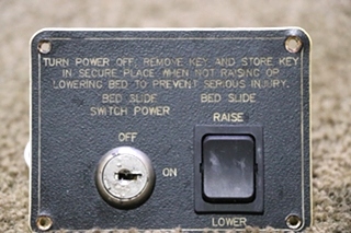 USED BED SLIDE KEY & SWITCH PANEL RV/MOTORHOME PARTS FOR SALE