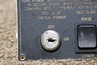 USED BED SLIDE KEY & SWITCH PANEL RV/MOTORHOME PARTS FOR SALE
