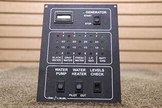 USED DIGI-LEVEL MONITOR PANEL RV/MOTORHOME PARTS FOR SALE
