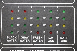 USED DIGI-LEVEL MONITOR PANEL RV/MOTORHOME PARTS FOR SALE