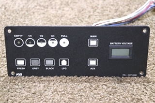USED RV CO7-0330 KIB TANK MONITOR PANEL FOR SALE