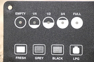 USED RV CO7-0330 KIB TANK MONITOR PANEL FOR SALE