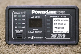 USED POWERLINE EMS BY INTELLITEC DISPLAY PANEL 00-00757-000 RV/MOTORHOME PARTS FOR SALE