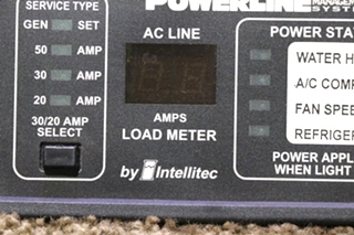 USED POWERLINE EMS BY INTELLITEC DISPLAY PANEL 00-00757-000 RV/MOTORHOME PARTS FOR SALE
