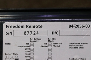 USED XANTREX FREEDOM REMOTE PANEL 84-2056-03 RV/MOTORHOME PARTS FOR SALE