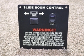 USED MOTORHOME SLIDE ROOM CONTROL 2 SWITCH PANEL FOR SALE