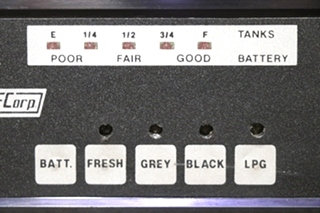 USED NEWMAR CORP TANK LEVEL MONITOR PANEL RV PARTS FOR SALE
