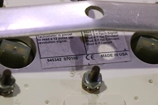 USED TACHOMETER 945342 DASH GAUGE MOTORHOME PARTS FOR SALE
