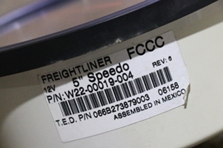 USED FREIGHTLINER W22-00019-004 SPEEDOMETER DASH GAUGE MOTORHOME PARTS FOR SALE