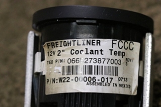 USED COOLANT TEMP DASH GAUGE W22-00006-017 RV/MOTORHOME PARTS FOR SALE