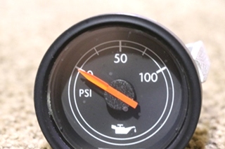 USED RV W22-00005-017 OIL PRESS DASH GAUGE FOR SALE