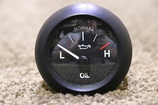 USED RV/MOTORHOME OIL DASH GAUGE 75550710001 FOR SALE