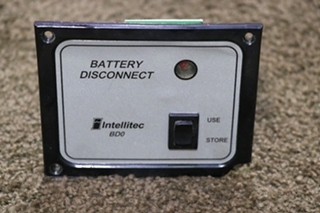 USED INTELLITEC BATTERY DISCONNECT BD0 SWITCH PANEL 01-00066-004 RV/MOTORHOME PARTS FOR SALE