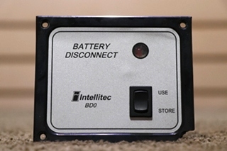USED INTELLITEC BATTERY DISCONNECT BD0 SWITCH PANEL 01-00066-004 RV/MOTORHOME PARTS FOR SALE