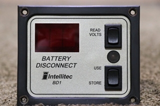 USED MOTORHOME INTELLITEC 01-00066-005 BATTERY DISCONNECT BD1 SWITCH PANEL FOR SALE
