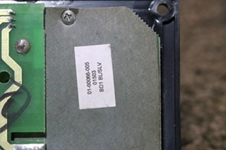 USED MOTORHOME INTELLITEC 01-00066-005 BATTERY DISCONNECT BD1 SWITCH PANEL FOR SALE