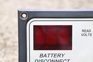 USED MOTORHOME INTELLITEC 01-00066-005 BATTERY DISCONNECT BD1 SWITCH PANEL FOR SALE
