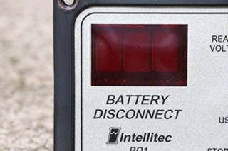 USED MOTORHOME INTELLITEC 01-00066-005 BATTERY DISCONNECT BD1 SWITCH PANEL FOR SALE