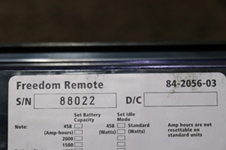 USED RV 84-2056-03 XANTREX FREEEDOM REMOTE PANEL FOR SALE