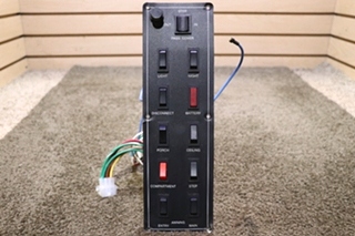 USED JRV PRODUCTS 10 SWITCH PANEL A130378BL RV/MOTORHOME PARTS FOR SALE