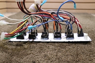 USED JRV PRODUCTS 10 SWITCH PANEL A130378BL RV/MOTORHOME PARTS FOR SALE
