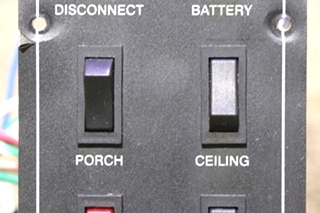 USED JRV PRODUCTS 10 SWITCH PANEL A130378BL RV/MOTORHOME PARTS FOR SALE