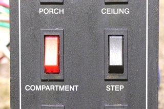 USED JRV PRODUCTS 10 SWITCH PANEL A130378BL RV/MOTORHOME PARTS FOR SALE