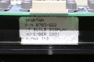 USED COMPLETE SPARTAN DASH GAUGE CLUSTER RV PARTS FOR SALE