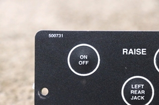 USED RV 500731 POWER GEAR LEVELING CONTROLS TOUCH PAD FOR SALE