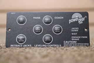 USED RV 500731 POWER GEAR LEVELING CONTROLS TOUCH PAD FOR SALE