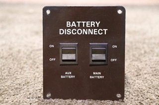 USED RV/MOTORHOME BATTERY DISCONNECT SWITCH PANEL FOR SALE