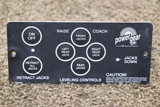 USED MOTORHOME POWER GEAR 500456 LEVELING CONTROLS TOUCH PAD FOR SALE