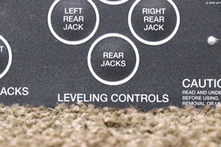 USED MOTORHOME POWER GEAR 500456 LEVELING CONTROLS TOUCH PAD FOR SALE