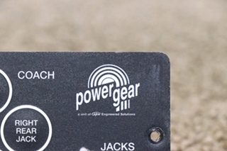 USED MOTORHOME POWER GEAR 500456 LEVELING CONTROLS TOUCH PAD FOR SALE
