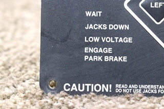 USED MOTORHOME POWER GEAR 140-1226 ELECTRONIC LEVELING TOUCH PAD FOR SALE